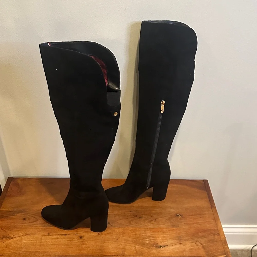 Tommy Hilfiger Black Over-the-Knee Boots‎